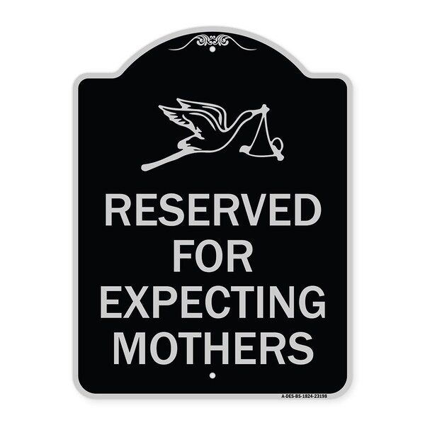 Reserved for Expecting Mothers Heavy-Gauge Aluminum Architectural Sign, 18" L, 24" H, BS-1824-23198